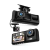 3 Kameralı FullHD Araç Kamerası, Hareket Sensörü ile