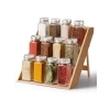 3 Katlı Katlanabilir Bambu Baharat Standı - Çekmece İçi Kullanıma Uygun