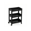 3 Katlı Tekerlekli Mini Organizer Raf - Mutfak, Banyo ve Ofis Kullanımı için