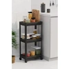 3 Katlı Tekerlekli Raf Ünitesi, Banyo ve Mutfak için Pratik Saklama Çözümü