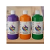 3lü Akrilik Boya Seti - Yeşil, Mor, Turuncu (3x500 gr)
