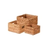 3lü Doğal Hasır Depolama Sepet Seti
