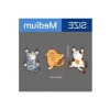 3lü Kedi Sticker Seti, Arabaya Tırmanan Eğlenceli Tasarım