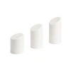 3lü LEDli Blok Mum Seti - Beyaz Renk