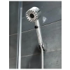 3 Modlu Masajlı Ayarlanabilir Duş Başlığı (Krom)