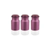 3 Parça Orta Boy Mor Baharatlık Seti - Vakumlu Kapak