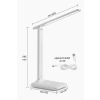 3 Renk Kademeli Çalışma Işığı Dokunmatik Şarjlı Masa Lambası