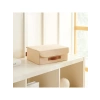 30 x 23 x 11 cm Jüt Keten Kumaş Kapaklı Kutu