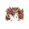 300 Parça Çiçekli Baykuş Ahşap Puzzle Seti