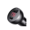 30W Hızlı Araç Çakmak Şarj Cihazı, Type-C ve USB Girişi