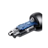 30W Hızlı Araç Çakmak Şarj Cihazı, Type-C ve USB Girişi