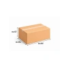 30x20x10 cm Boyutunda Çift Oluklu Taşıma Kutusu, 10 Adet Set