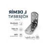 30x55x55 mm Oval Başlı L Demir Gönye Seti, 25 Adet Dayanıklı Metal Aparat