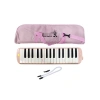 32 Tuşlu Melodika, Pastel Pembe Renk, Taşıma Çantası ile