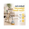 360° dönen hareketli kedi oltası, tüylü peluş uçlu, interaktif
