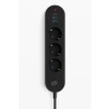 3’lü Priz | 2 USB-A + 1 USB-C | Termal Akım Korumalı, 2500W Güç, Aç/Kapa Anahtarlı