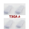 4 Adet 0.80 Cm Beyaz Bel Paça Don Lastiği Geniş Yassı Lastik 40 Metre