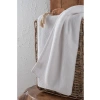 4 Adet 50x90 cm Beyaz Banyo Havlusu, %100 Pamuk Kalın