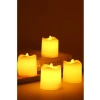 4 Adet Mini Led Mum Seti, Pilli ve Dumansız Dekoratif Işık
