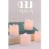 4 Adet Mini Led Mum Seti, Pilli ve Dumansız Dekoratif Işık