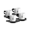 4lü Espresso Fincan Seti, Sekizgen Tasarım, Porselen