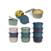 4lü Yuvarlak Mini Saklama Kabı Seti, Sızdırmaz Kapaklı