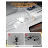 4 Yollu Çoklu Priz, 2 Metre, Anahtarlı ve USB Girişi ile