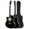 40 İnç Kesik Kasa Akustik Gitar Seti - Siyah
