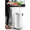 40 Litre Kapasiteli Mat Beyaz Çöp Kovası