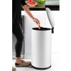 40 Litre Kapasiteli Mat Beyaz Çöp Kovası