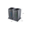 40 LT Kapasiteli İki Adet Soft Tekerlekli Geri Dönüşüm Kutusu