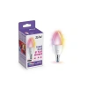 40W Renkli Akıllı Mum Tipi Ampul, C37 E14, Enerji Tasarruflu