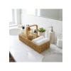 40x13x17 cm Ölçülerinde 3 Bölmeli Hasır Sepet, Çok Amaçlı Organizer