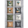 43x43 cm Çift Taraflı Baskılı Kırlent Kılıfı Seti (8 Adet)