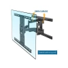 45-75 İnç TV için Döner Montaj Braketi, 600x400mm