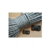 4mm Kalınlığında Yedi Çekirdek 5 Metre Paracord İpi, Gri-Beyaz