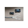 4mm Kalınlığında Yedi Çekirdek 5 Metre Paracord İpi, Gri-Beyaz