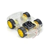 4WD Robot Araba Platform Kiti - Şeffaf Parçalar ile Yapım