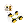 4WD Robot Araba Platform Kiti - Şeffaf Parçalar ile Yapım