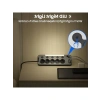 5li Işıklı Akım Korumalı Priz, 2 Metre Kablo ve USB Girişleri ile