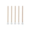 5li Pürüzsüz Ahşap Kuş Tüneği 25 cm