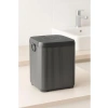 5 Parça Gri Akrilik Banyo Seti, Çöp Kovası, Sabunluk ve Fırçalık Takımı