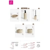 5 Parça Modern Banyo Seti - Poliresin Malzeme