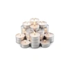 50 Adet Beyaz Tealight Mum, 4 Saat Yanma Süresi ile Uzun Kullanım