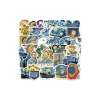 50li Van Gogh Temalı Sticker Seti, Laptop ve Ajanda için