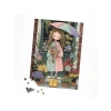 500 Parça Puzzle, Şemsiyeli Çiçekçi Kız Temalı Zeka Oyunu