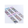 6 Adet Kabartmalı Yapışkan Sticker, Renkli Süper Arabalar Temalı