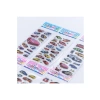6 Adet Kabartmalı Yapışkan Sticker, Renkli Süper Arabalar Temalı
