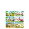 6 Adet Puzzle Seti, 6 Parça Renkli Eğlence