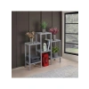6 Katlı Dikey Plastik Köşe Rafı, Çok Amaçlı Kullanım için 38x29x152 cm